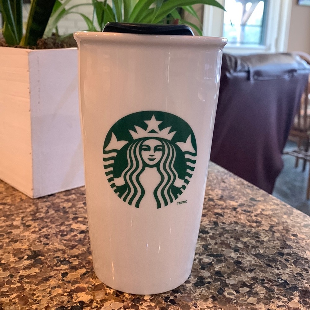 Starbucks Ceramic Travel Mug With Lid